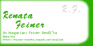 renata feiner business card